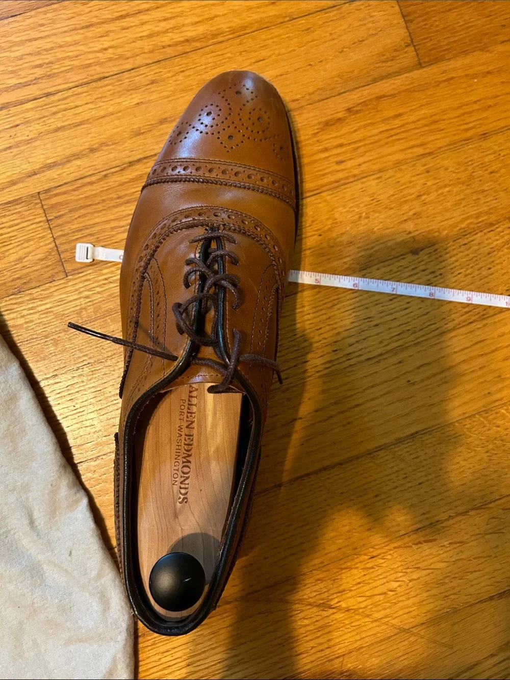 Allen Edmonds Walnut Brown Leather Strand Oxford Dress Shoes and Belt - Men